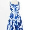 Varga Endless Floral Marilyn Blue Dress