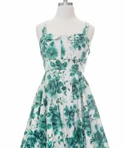 Varga Endless Floral Marilyn Dress - Jade