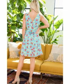 LA SOUL Printed Dresses Watermelon And Banana Dress