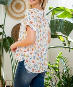 LA SOUL Short Sleeve Top Umbrella Top