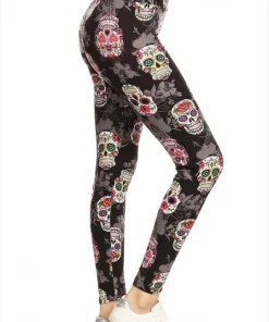 LOVE IT Leggings Skull Black