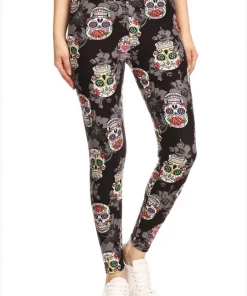 LOVE IT Leggings Skull Black
