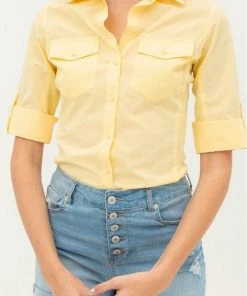 2Sable Long Sleeve Top Pintuck Top