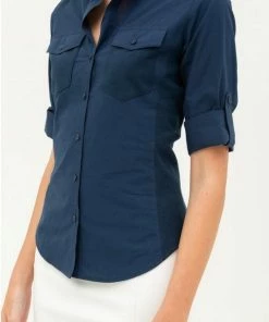 2Sable Pintuck Top Long Sleeve Top