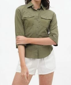 2Sable Long Sleeve Top Pintuck Top