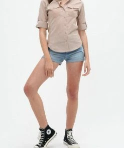 2Sable Pintuck Top Long Sleeve Top