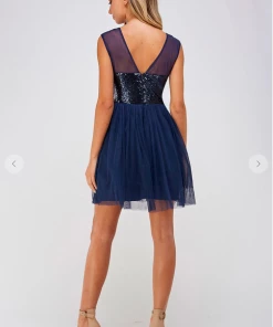 Maniju Party & Cocktail Dresses Mona Sequin Top Tulle Skirt Ivory