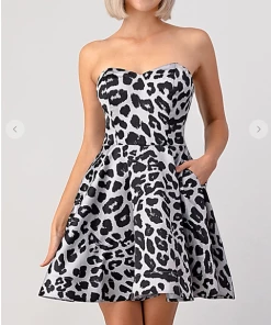 Maniju Party & Cocktail Dresses Out Of Africa Leopard Dress Tan