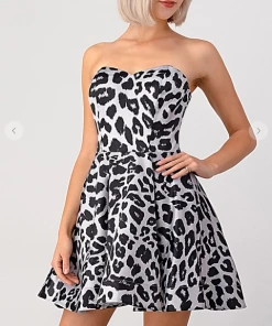 Maniju Party & Cocktail Dresses Out Of Africa Leopard Dress Tan