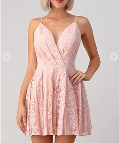 Maniju Party & Cocktail Dresses Mackenzie Lace Party Dress Red