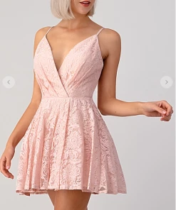 Maniju Party & Cocktail Dresses Mackenzie Lace Party Dress Red