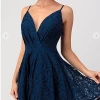 Maniju Mackenzie Lace Party Dress Navy Party & Cocktail Dresses