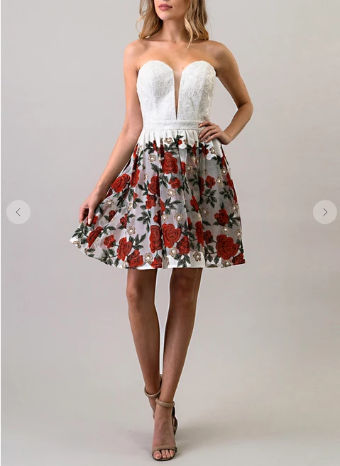 Maniju Party & Cocktail Dresses Forever Floral Rose Dress Navy 7 Maniju Party & Cocktail Dresses Forever Floral Rose Dress Navy