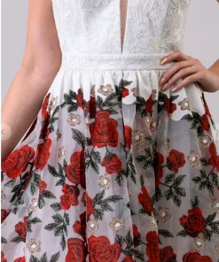 Maniju Party & Cocktail Dresses Forever Floral Rose Dress Navy 16 Maniju Party & Cocktail Dresses Forever Floral Rose Dress Navy