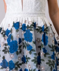 Maniju Party & Cocktail Dresses Forever Floral Rose Dress Navy 12 Maniju Party & Cocktail Dresses Forever Floral Rose Dress Navy