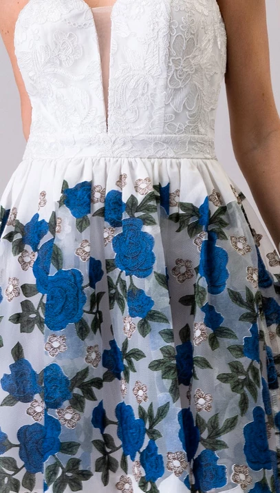 Maniju Party & Cocktail Dresses Forever Floral Rose Dress Navy 5 Maniju Party & Cocktail Dresses Forever Floral Rose Dress Navy