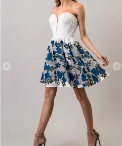 Maniju Party & Cocktail Dresses Forever Floral Rose Dress Navy