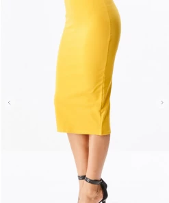 TOP TEN Joan Skirt - Yellow