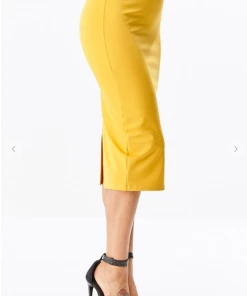 TOP TEN Joan Skirt - Yellow
