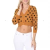 MAK-1 Perfect Polka Dot Crop Sweaters & Cardigans 1 MAK-1 Perfect Polka Dot Crop Sweaters & Cardigans