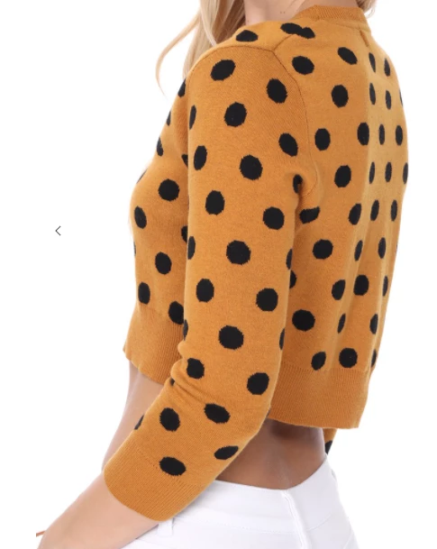 MAK-1 Perfect Polka Dot Crop Sweaters & Cardigans 6 MAK-1 Perfect Polka Dot Crop Sweaters & Cardigans