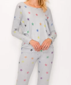 ENTI CLOTHING Knit Tops Stars Are Forever Top Grey