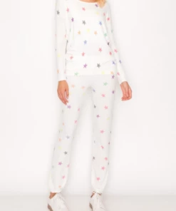 ENTI CLOTHING Stars Are Forever Top White