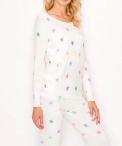 ENTI CLOTHING Stars Are Forever Top White