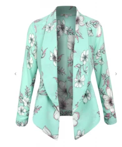MICHEL Betsy Blazer - Floral Blue Blazers