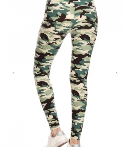 LOVE IT Legging Camo Print Light Green