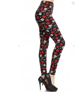 LOVE IT Legging Lip Print Leggings