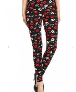 LOVE IT Legging Lip Print Leggings