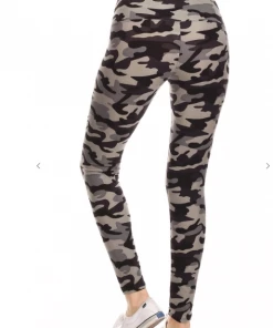LOVE IT Legging Camo Print Grey Leggings