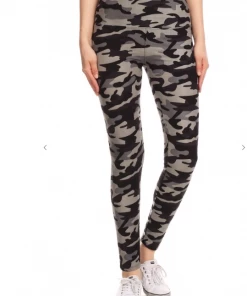 LOVE IT Legging Camo Print Grey Leggings