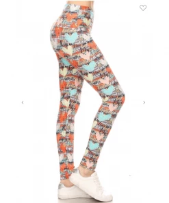 LOVE IT Legging Pastel Heart Print