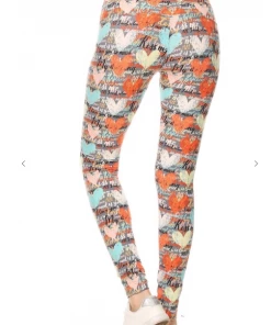 LOVE IT Legging Pastel Heart Print