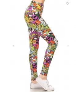 LOVE IT Leggings Legging Cartoon Print