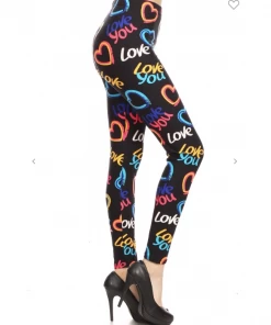 LOVE IT Leggings Legging Love You Print