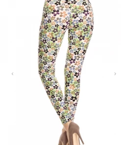 LOVE IT Legging Daisy Print Ivory