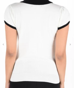 MAK-1 Cat In Cup Classic Collar Red Sweaters & Cardigans