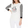 MAK-1 Sweaters & Cardigans Cat In Cup Long Stripe Sleeve