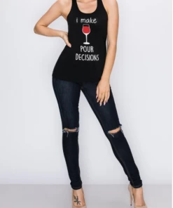 BEAR DANCE I Make Pour Decisions Tank Top