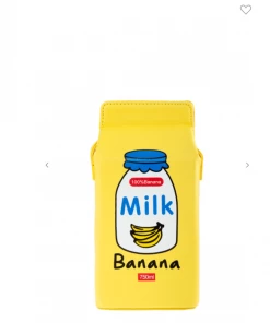 Icco Accessories Purses Banana Milk Carton