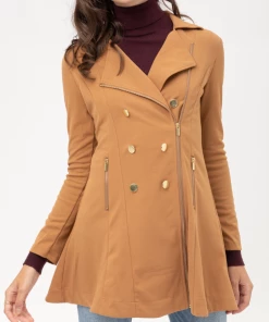 Love Tree Take On New York Trench Coat Taupe Jackets