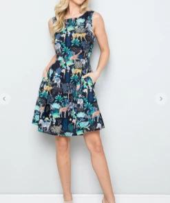 LA SOUL Zoo Party Printed Dresses