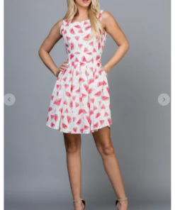 LA SOUL Watermelon Anyone ? Printed Dresses