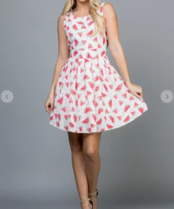 LA SOUL Watermelon Anyone ? Printed Dresses