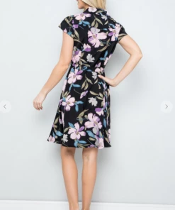 LA SOUL Black Orchid Dress Printed Dresses