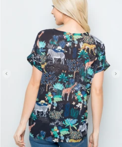 LA SOUL Zoo Party Top Short Sleeve Top