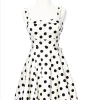 Varga Pin Up Dresses Merry Marilyn Polka Dot Dress - White